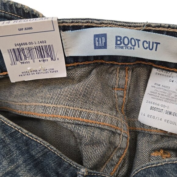 NWT Gap Boot Cut Jeans in Dark Vintage Size 14 - Picture 3 of 8